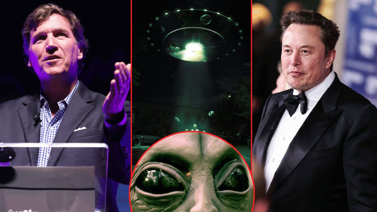 Tucker Carlson is a believer in UFOs. Tucker Carlson is a believer in UFOs.