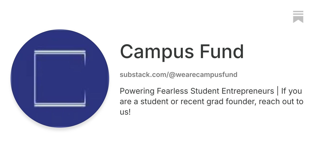 Campus Fund | Substack