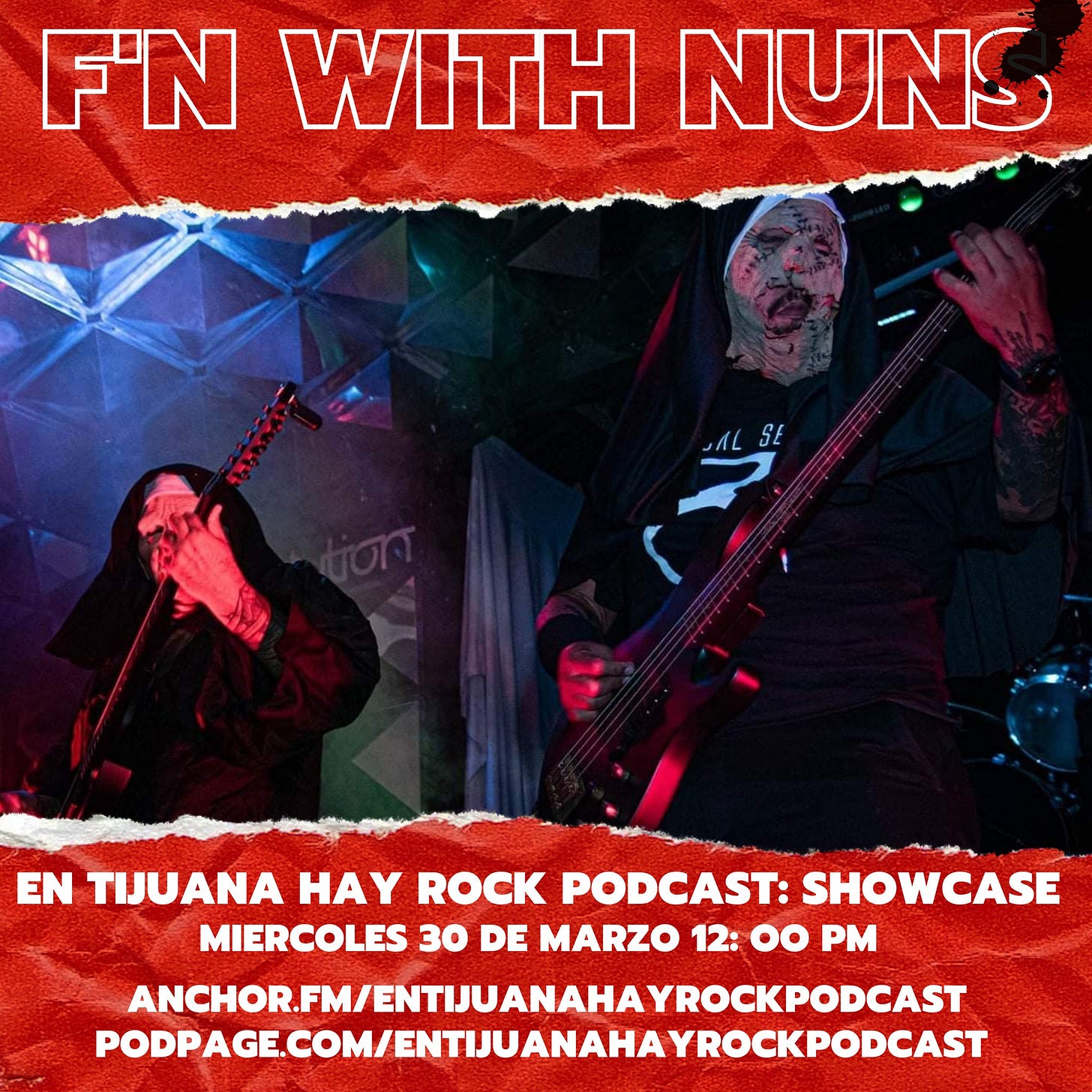 Puede ser una imagen de 2 personas, personas tocando instrumentos musicales y texto