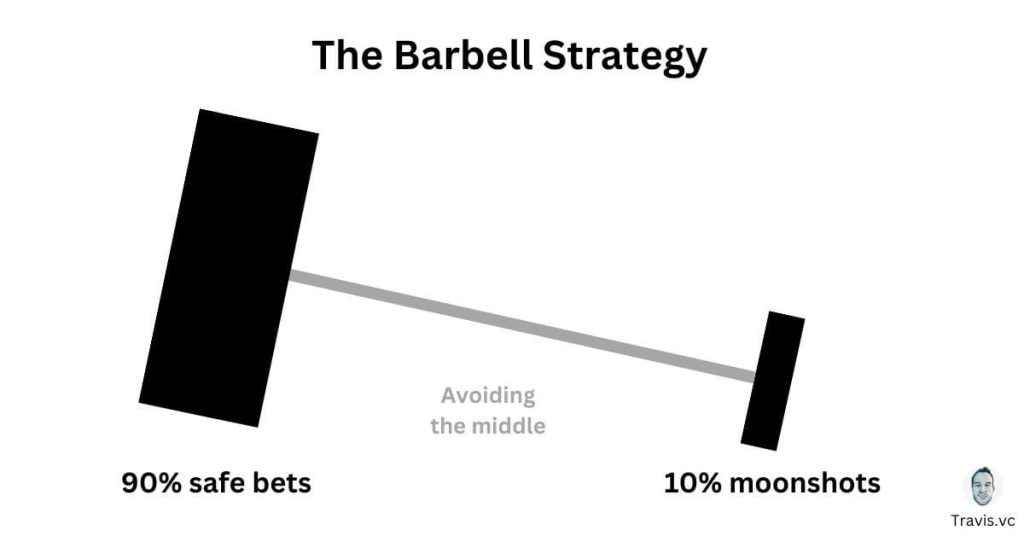 Barbell Investment Strategy Explained - Travis.vc