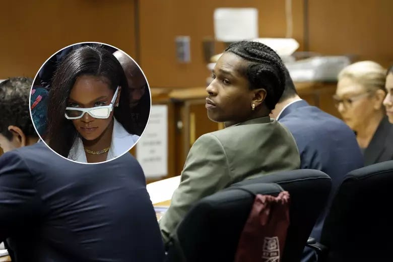 Watch Rihanna Leaving ASAP Rocky's Trial, See Her Court Sketch