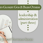 How to glorify God and bless others: the gift of leadership for artists