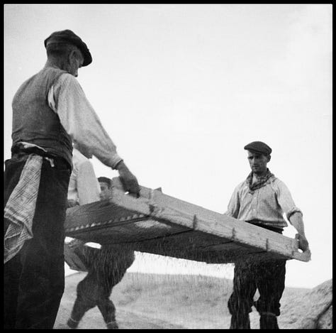 a galera mostra 6 fotos de Gerda Taro durante a guerra Civil Espanhola