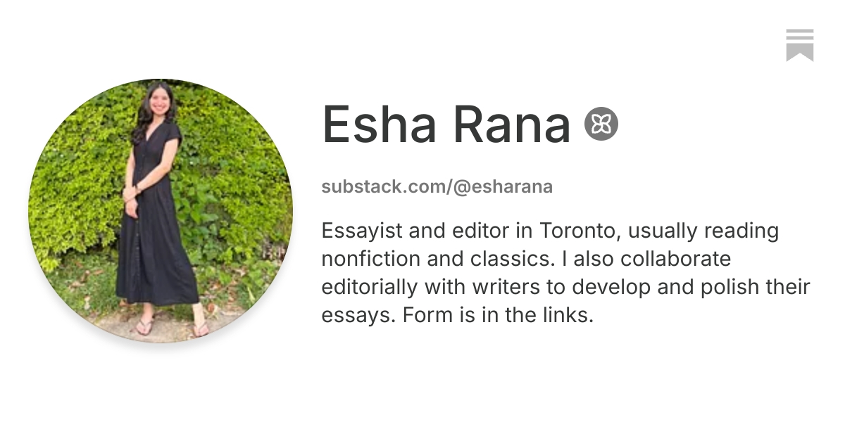 Esha Rana | Substack
