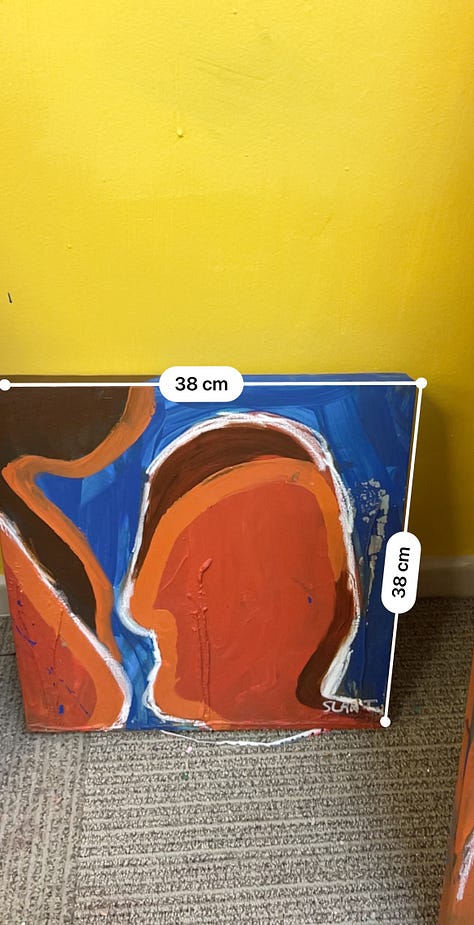 Orange and Blue - new art practice.