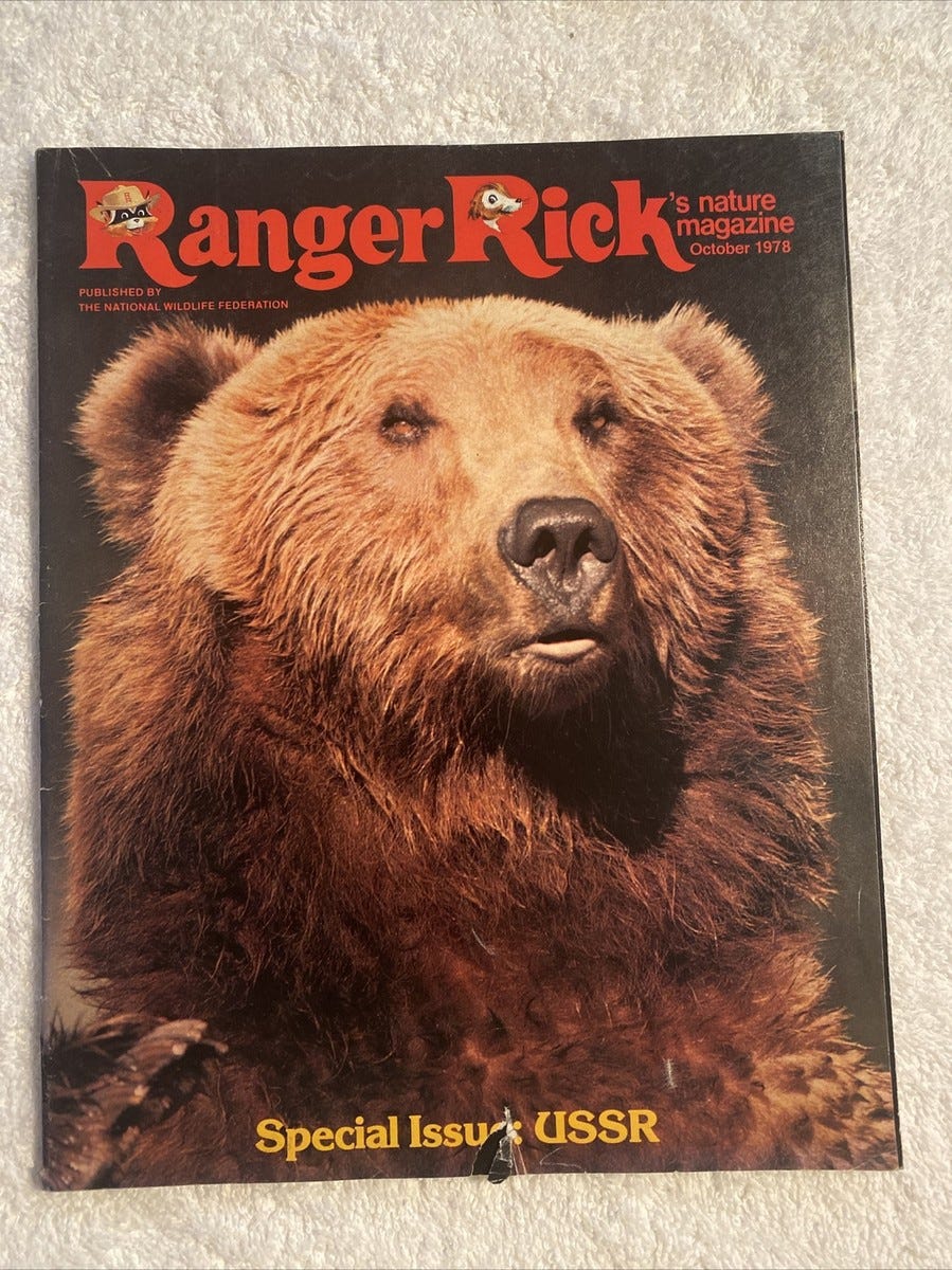 1978 October Ranger Rick's Nature Magazine USSR Caviar Caucasus Mountains
