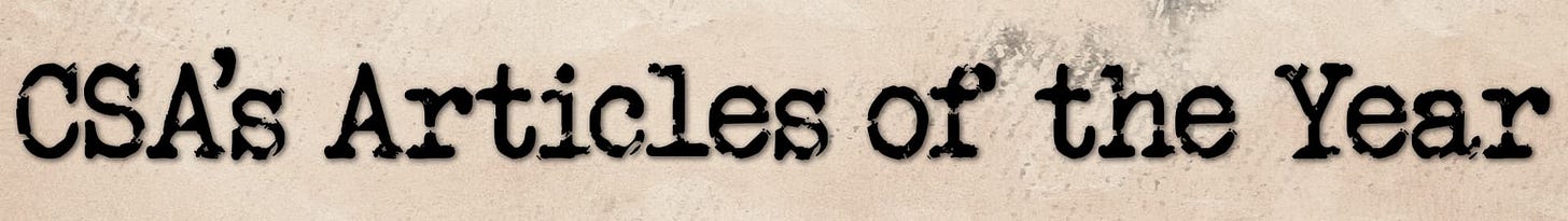 CSA Articles of the Year