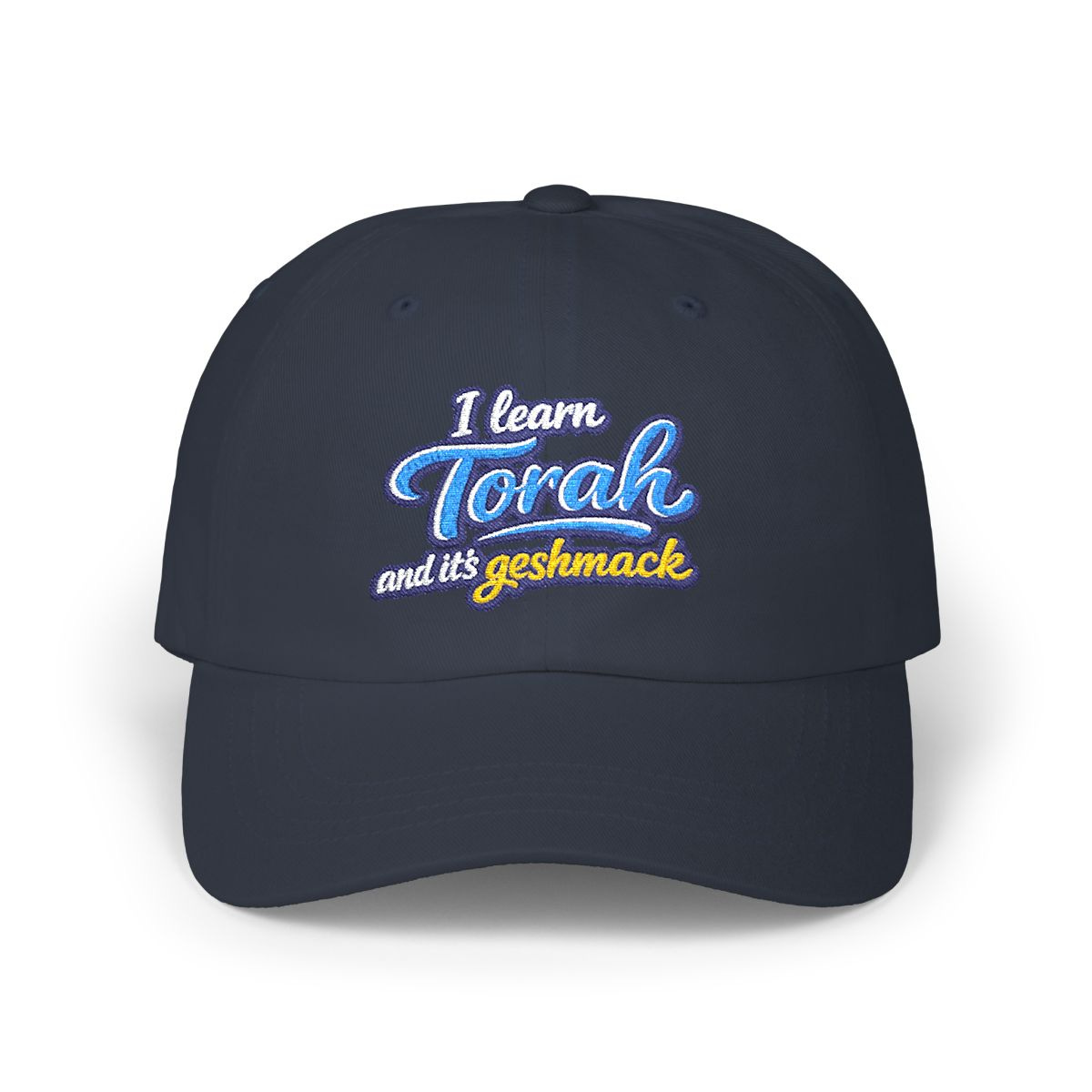 Dad Cap — "I Learn Torah and It’s Geshmack" Embroidered Baseball Hat