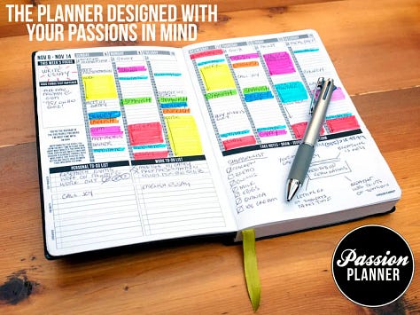 Passion Planner screenshots