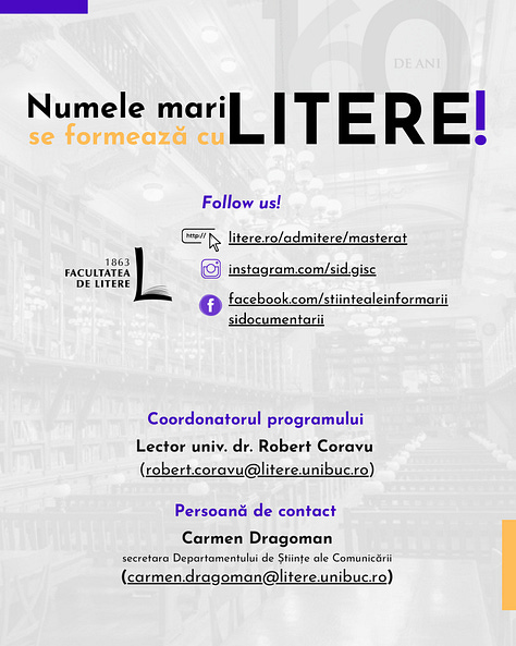 Pliantul de prezentare a programului de studii