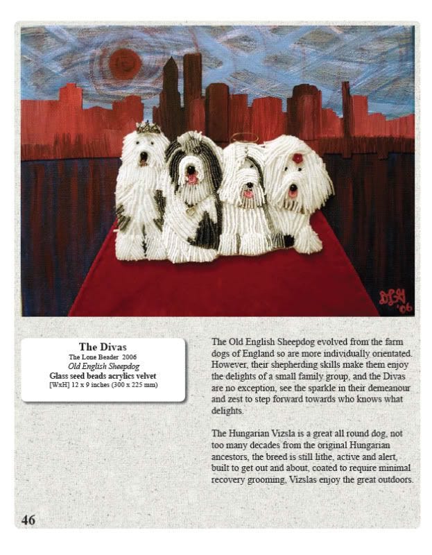 Great Dogs Amazing artists beaded dog art book mosaic paintings Clumber spaniel Erinrac the lone beader Great Dogs Amazing artists beaded dog art book mosaic paintings Clumber spaniel Erinrac the lone beader