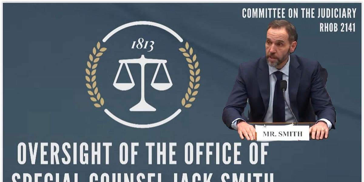 House Judiciary Cmte: Special Counsel Jack Smith - The Hearing 012226