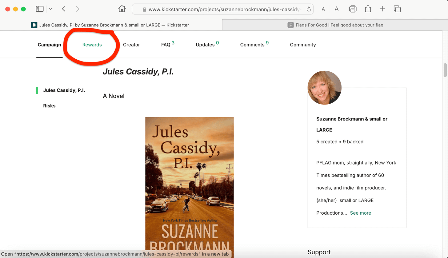 Another screenshot, this one with the "Rewards" button in the top menu circled in red.