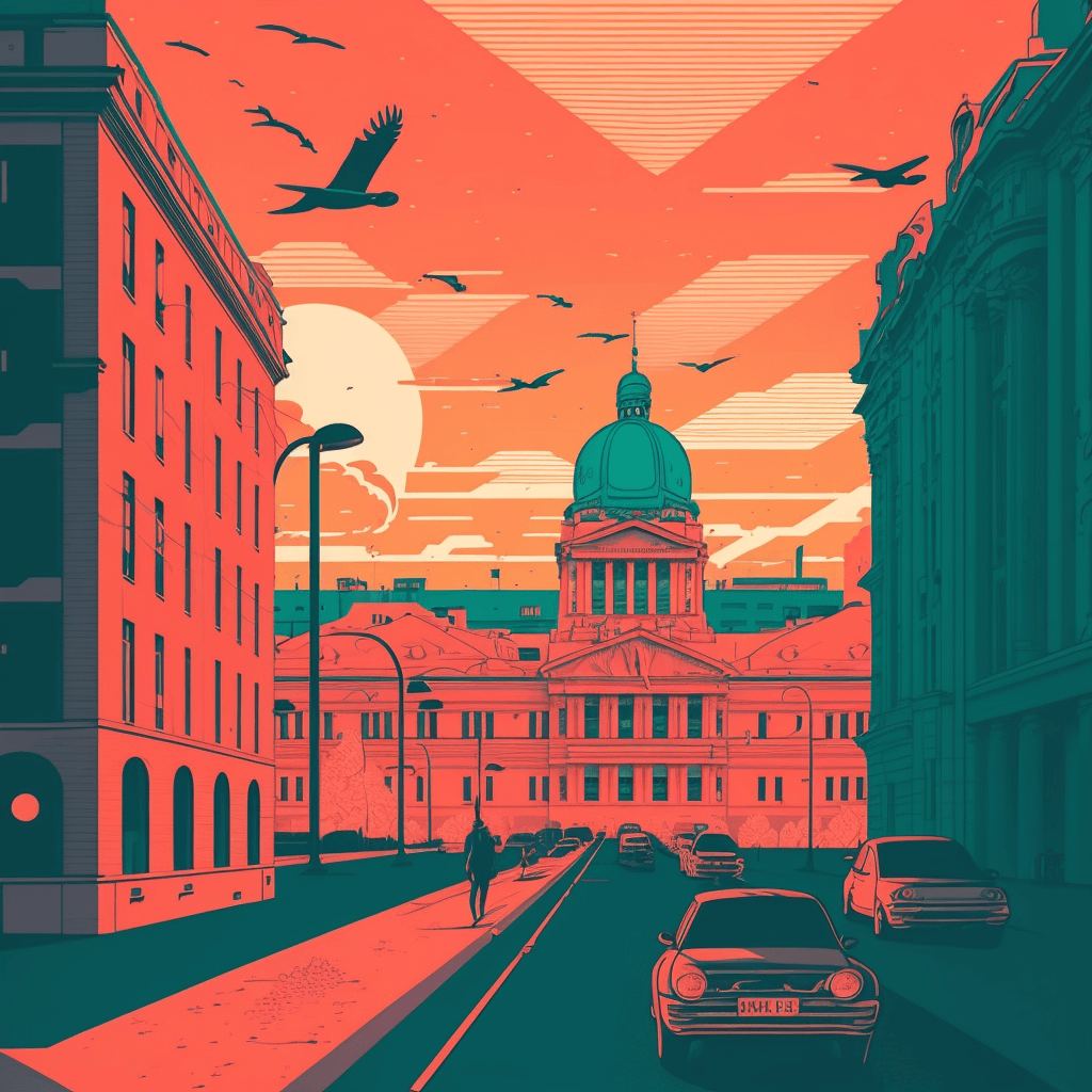 Draw of Helsinki made with AI