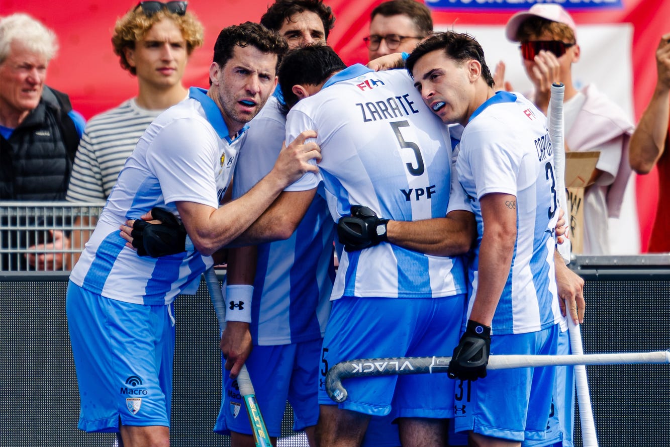 Partido Argentina vs. Países Bajos por el tercer puesto. Foto: FIH Partido Argentina vs. Países Bajos por el tercer puesto. Foto: FIH