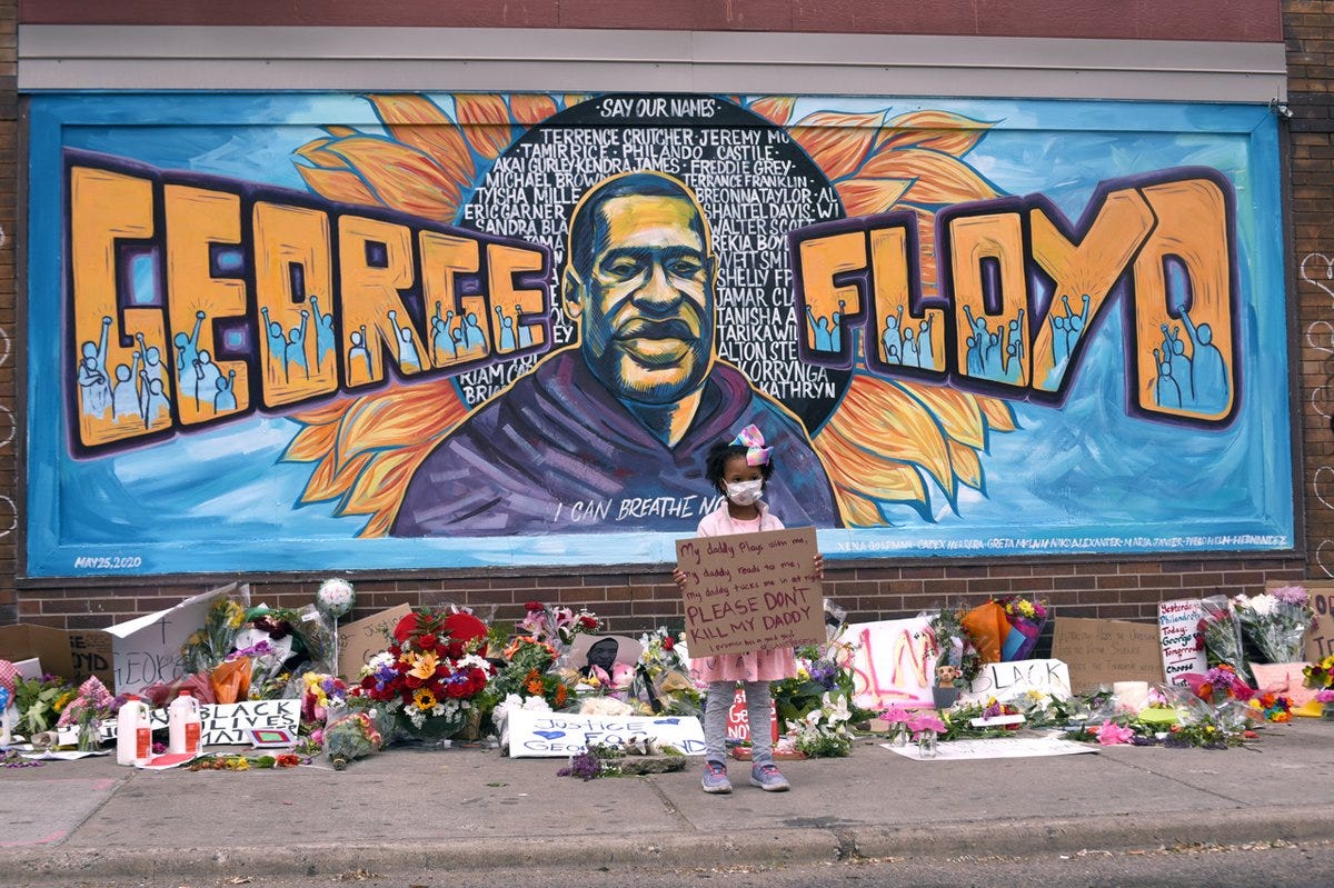 Artists Paint George Floyd Mural at Cup Foods - Mpls.St.Paul Magazine