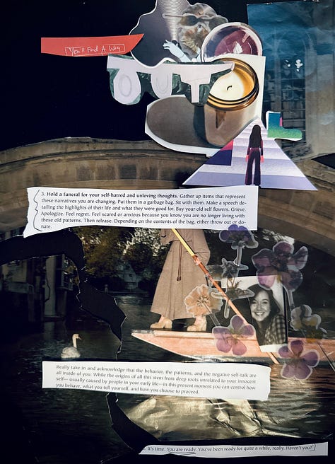 collage essay depicting experience of blackouts and recovery from