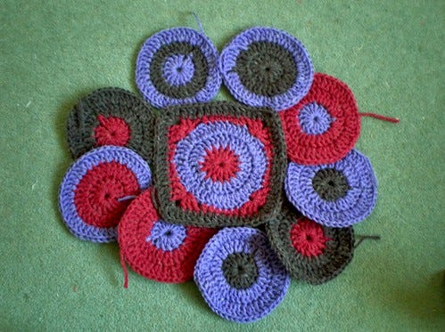 Crocheted circles Crocheted circles