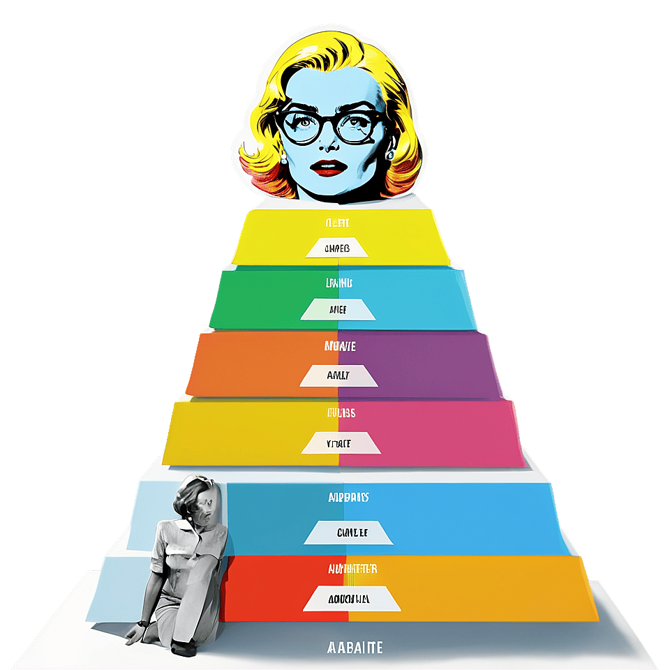 Abstract image of maslov's hierarchy of human needs Abstract image of maslov's hierarchy of human needs