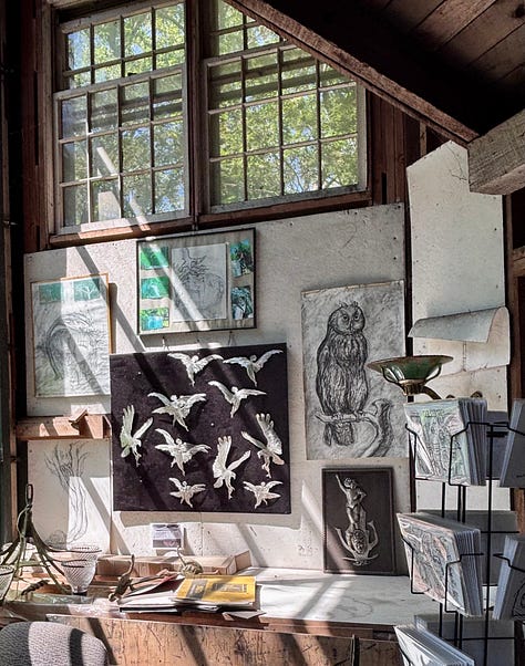 Barney Zeitz artist studio, sculture