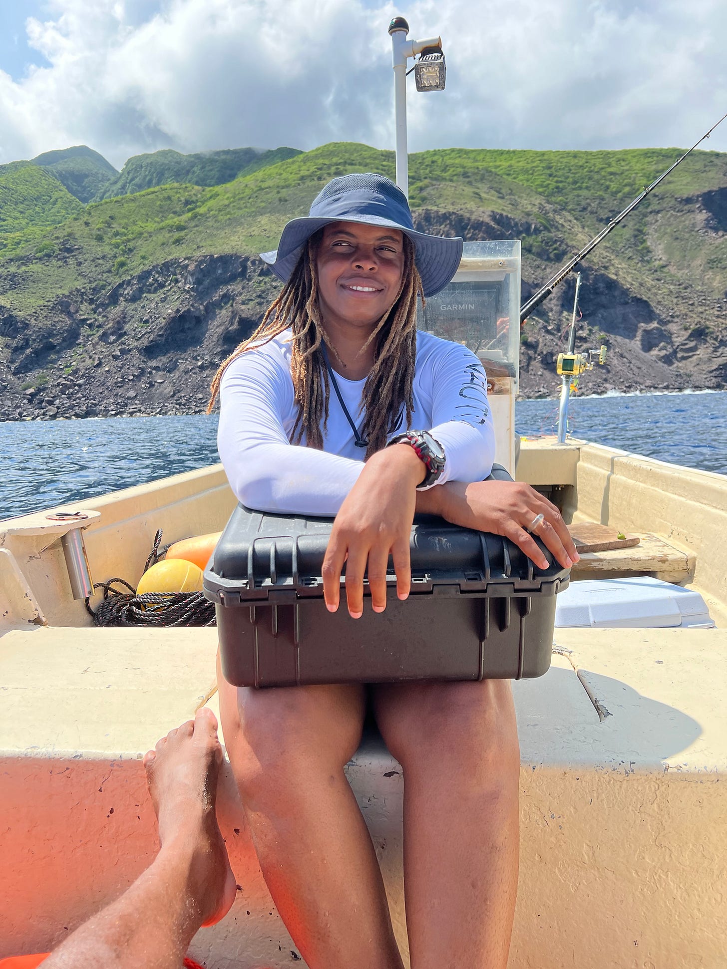 Photo credit: Jason Willett, Fish ‘N Fins Inc., Veta Wade onboard MV Optimum 2023