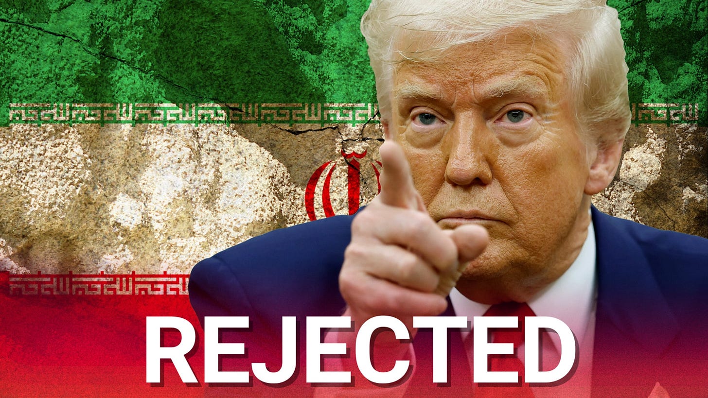 ‘Totally unacceptable’: Trump rejects Iran’s response to US peace plan ‘Totally unacceptable’: Trump rejects Iran’s response to US peace plan