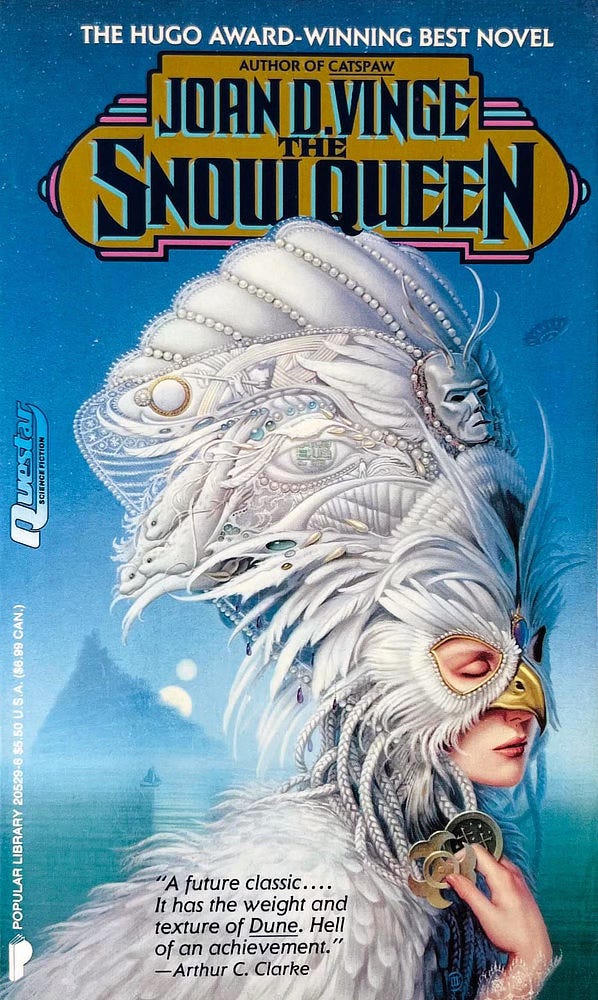 Book cover for THE SNOW QUEEN by Joan Vinge, published by Warner/Questar