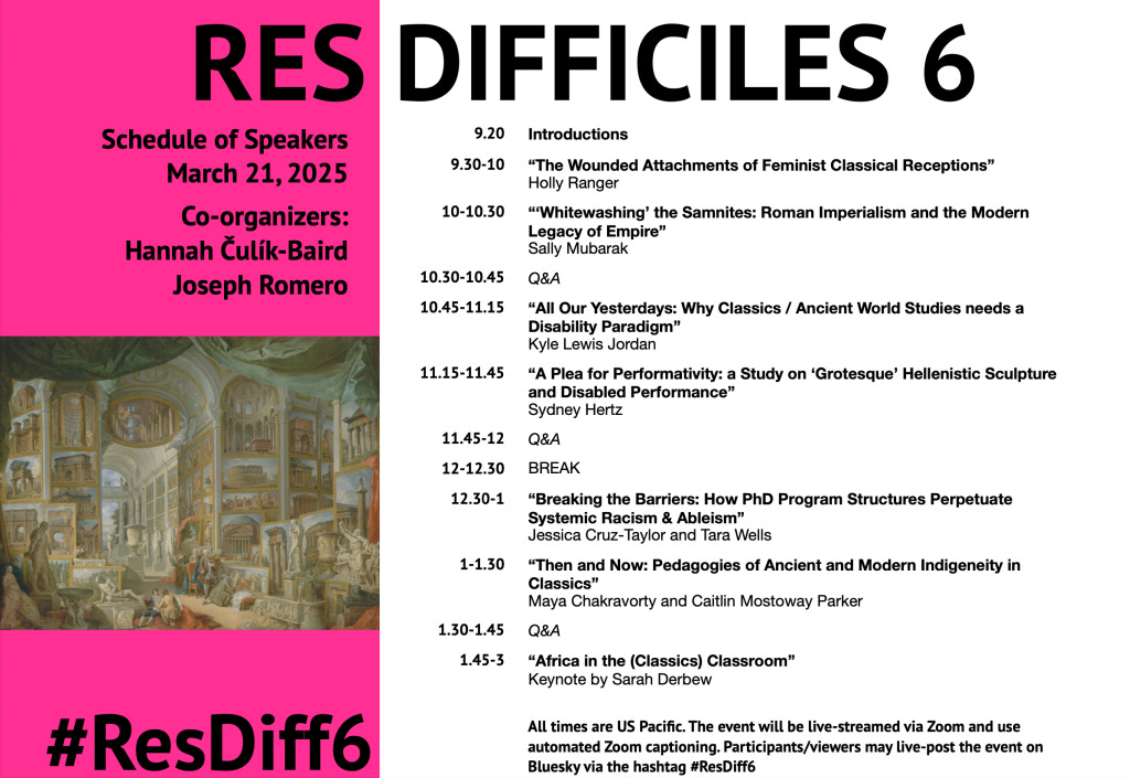 Res Difficles Conference Schedule