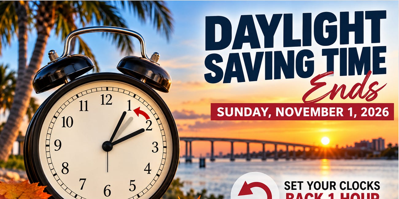 Manatee County Prepares to Fall Back as Daylight Saving Time Ends November 1
