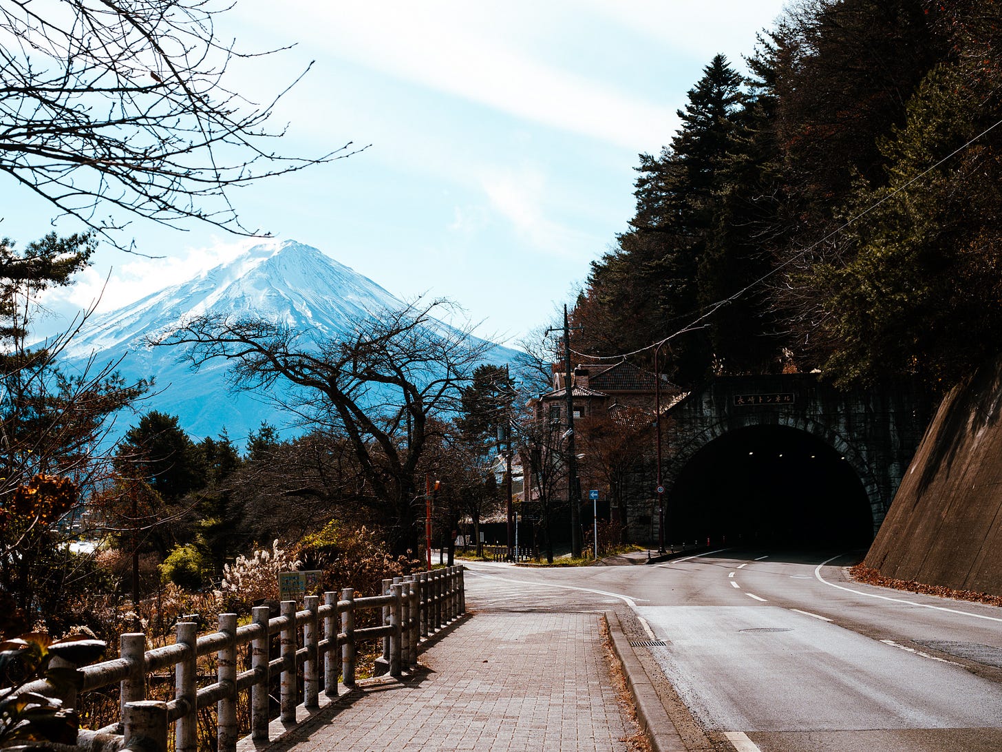 Mt. Fuji and Japan roads