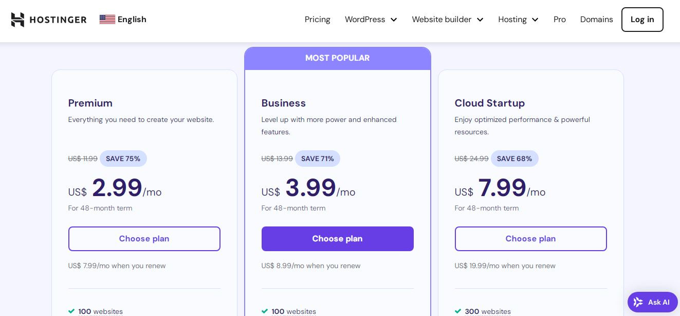 Hostinger: Best for Beginners