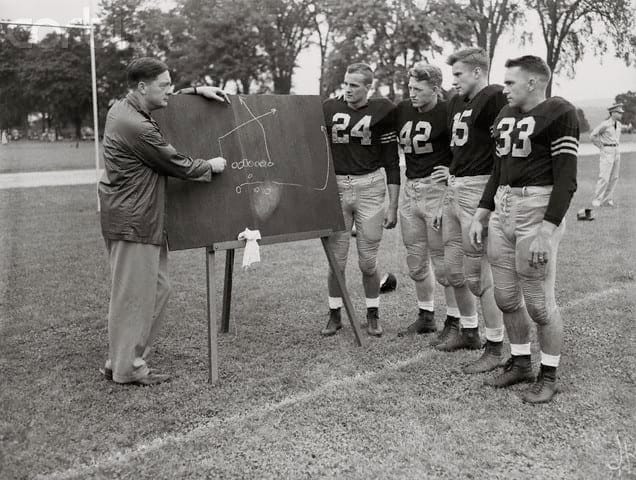Red Blaik believed in preparing his players in practice and turning the game over to them.