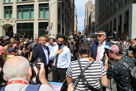 The candidate of the moment at the 2025 Pride March