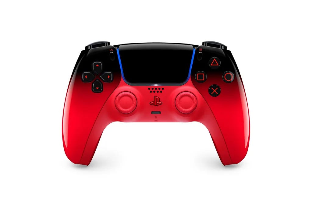 Techno Red PS5 controller color Techno Red PS5 controller color