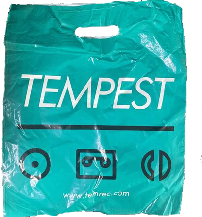 A blue plastic bag with white text

AI-generated content may be incorrect.