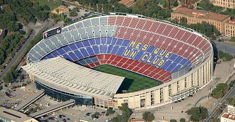 Camp Nou, the stadium of FC Barcelona 2018/2019