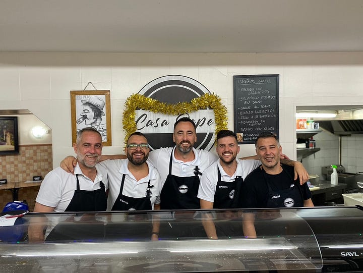 Paco Loco, the staff at Casa Pepe, Suzy and Simon