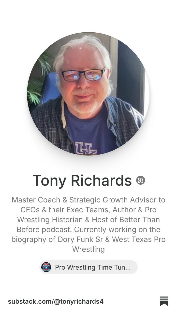 Tony Richards | Substack