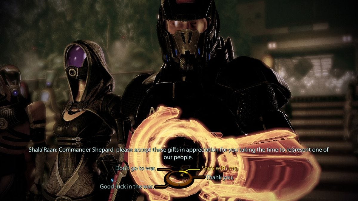 Mass Effect 2 (Xbox 360) screenshot: Defending Tali in front of the council