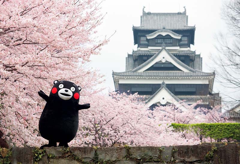 Kumamon bear - Mascot of Kumamoto Prefecture Japan