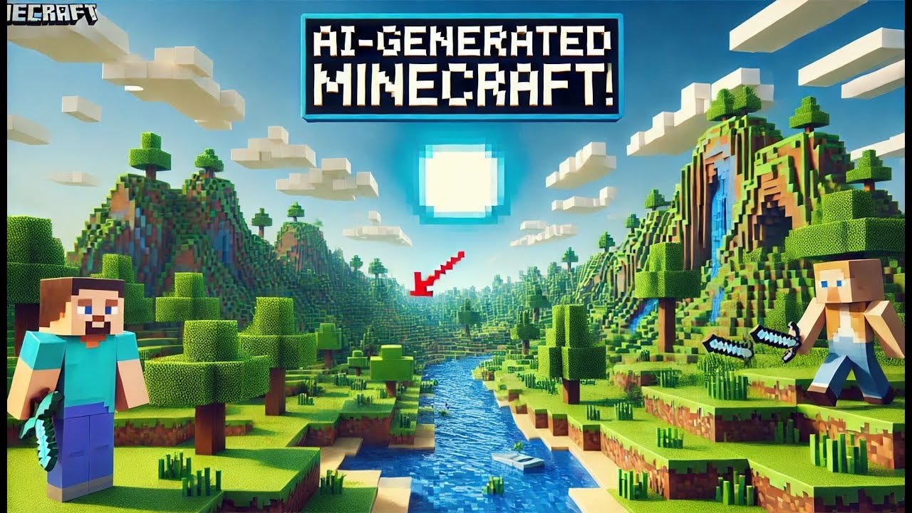 Playing AI Minecraft for a solid 5 minutes - YouTube