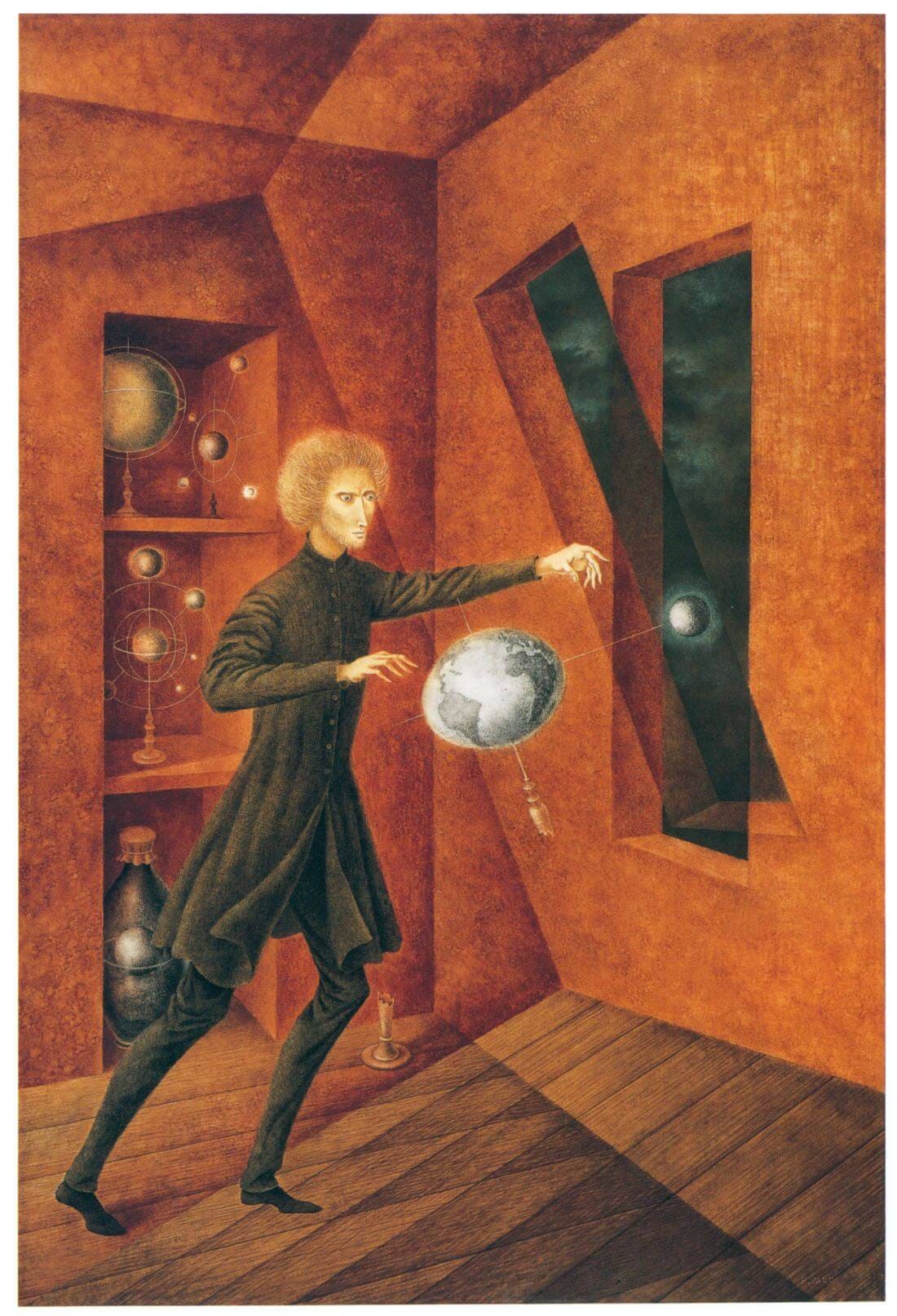 Phenomenon of Weightlessness (Fenómeno de ingravidez) – Remedios Varo –  Surrealist Painting - Large Art Prints