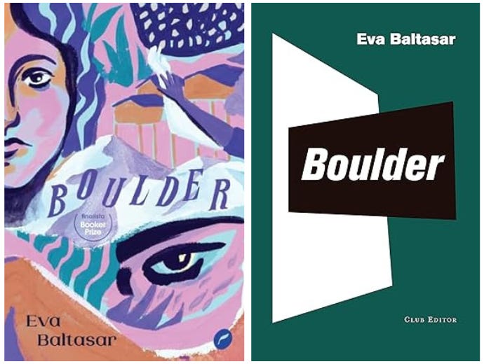 capa do livro Boulder, de Eva Baltasar, em português e em catalão