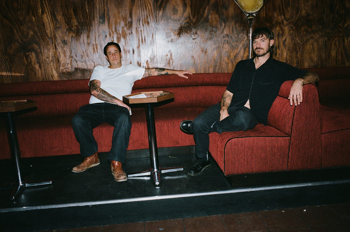 Stevie Dreher and Luke Cheadle inside The new-and-improved Silverlake Lounge