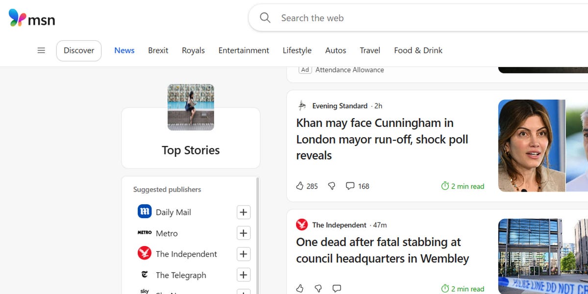 MSN drops publishers without notice