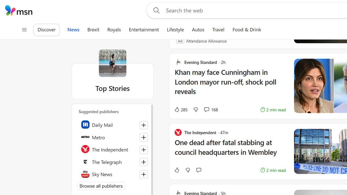 MSN drops publishers without notice | Home Office photo guidance 'poses risk'