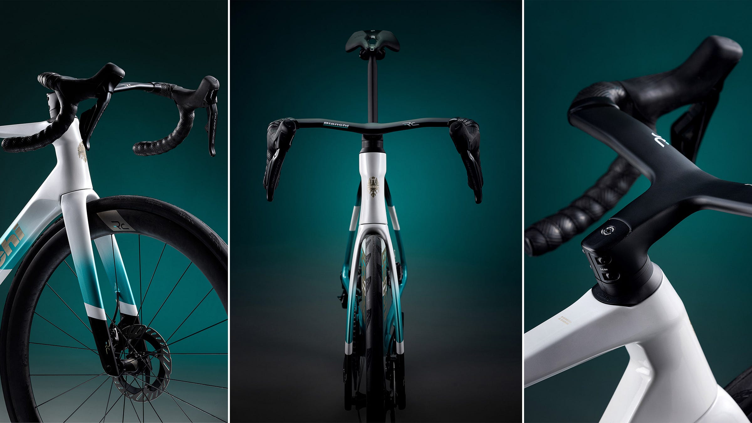Bianchi Specialissima front end details