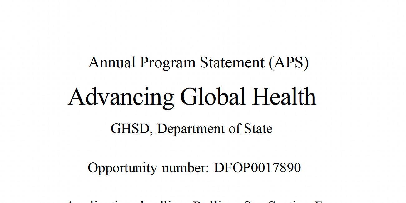 The State Department Is Asking the World for New Global Health Ideas