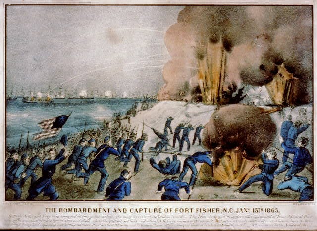 The bombardment and capture of Fort Fisher, N.C. Jany. 15th 1865 | Library  of Congress