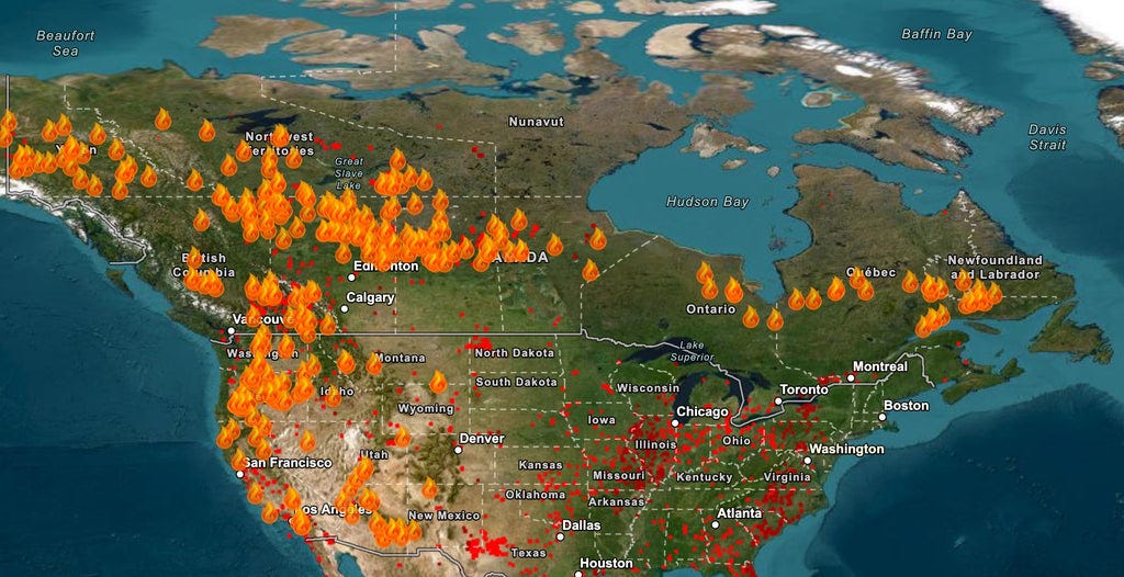 Map of 2023 fires in the U.S. Map of 2023 fires in the U.S.